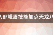 天龙八部峨眉技能加点天龙八部峨嵋技能加点顺序（天龙八部峨眉技能怎么加点）